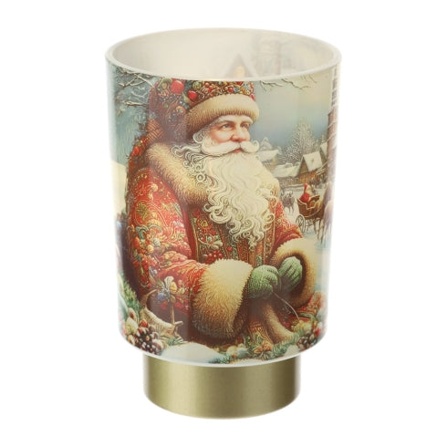 LAMPADA IN VETRO BABBO NATALE