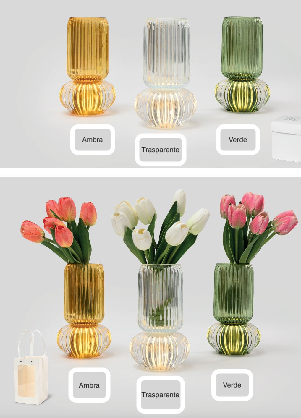 Vaso Lampada Led "Riflessi"