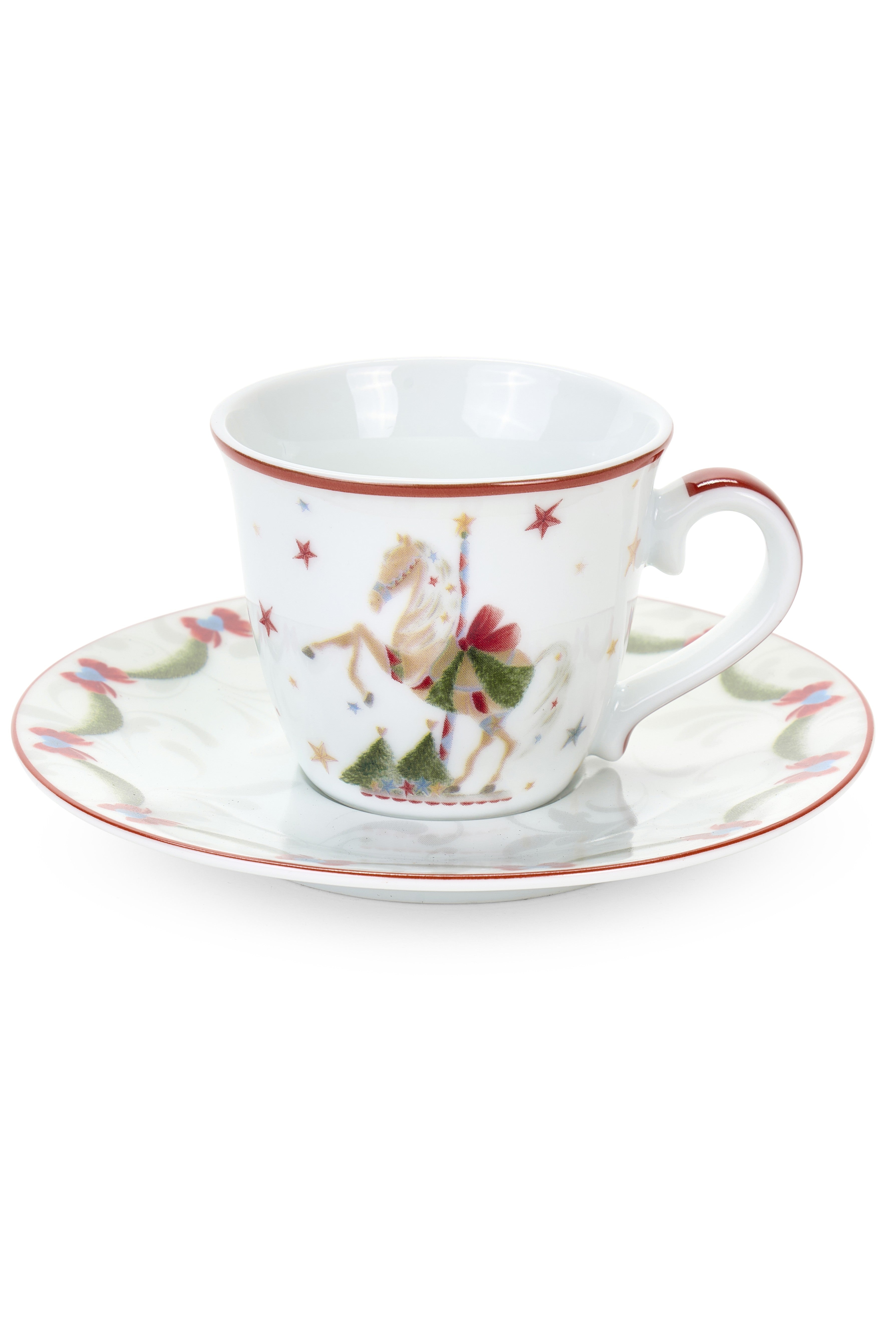Set due tazzine con piattino collezione Giostra