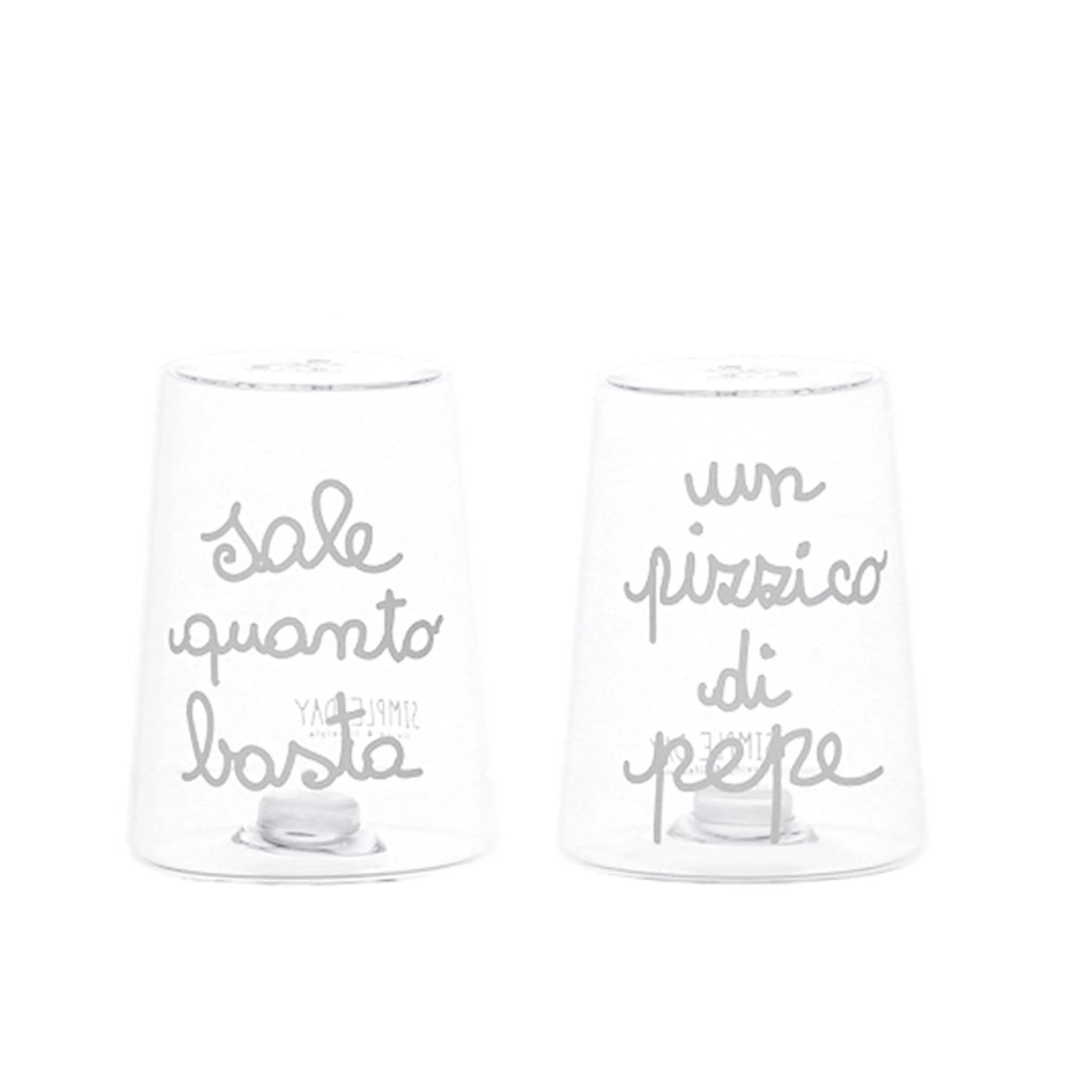 SET SALE PEPE IN VETRO SALE QB - PIZZICO  PEPE