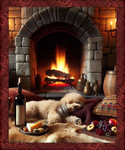 Plaid vintage dog