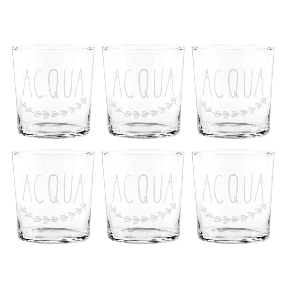 SET 6 BICCHIERI "ACQUA"