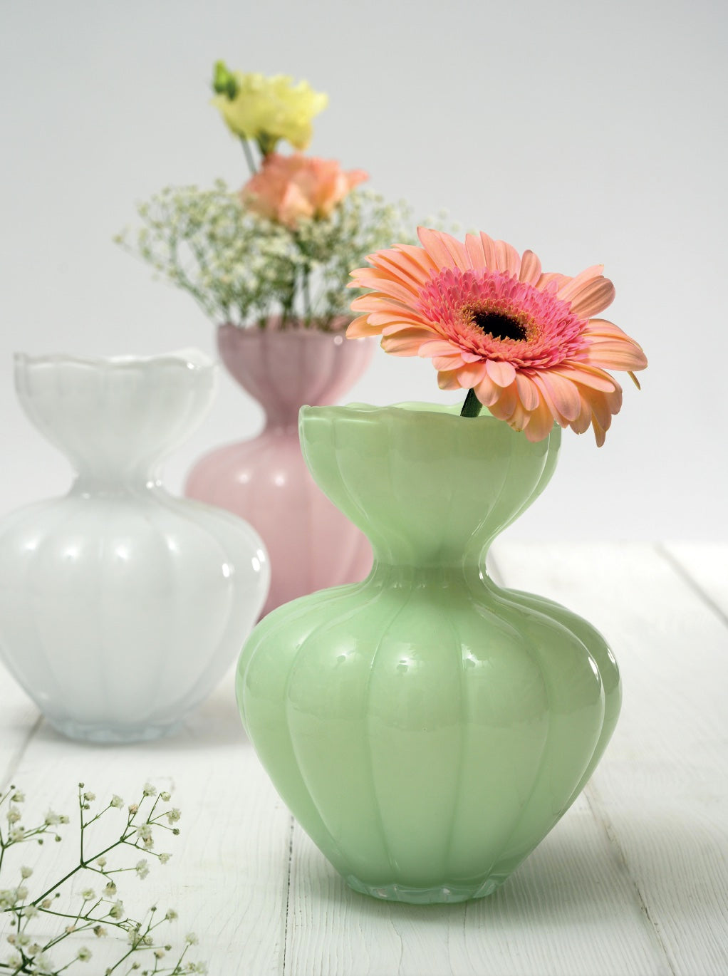 Vaso in vetro "Soffi di Colore"