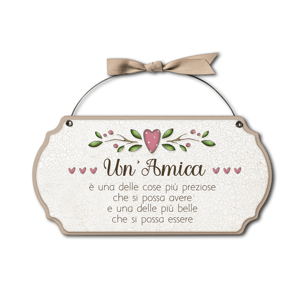 Targa con ferretto Aria Country – Amica