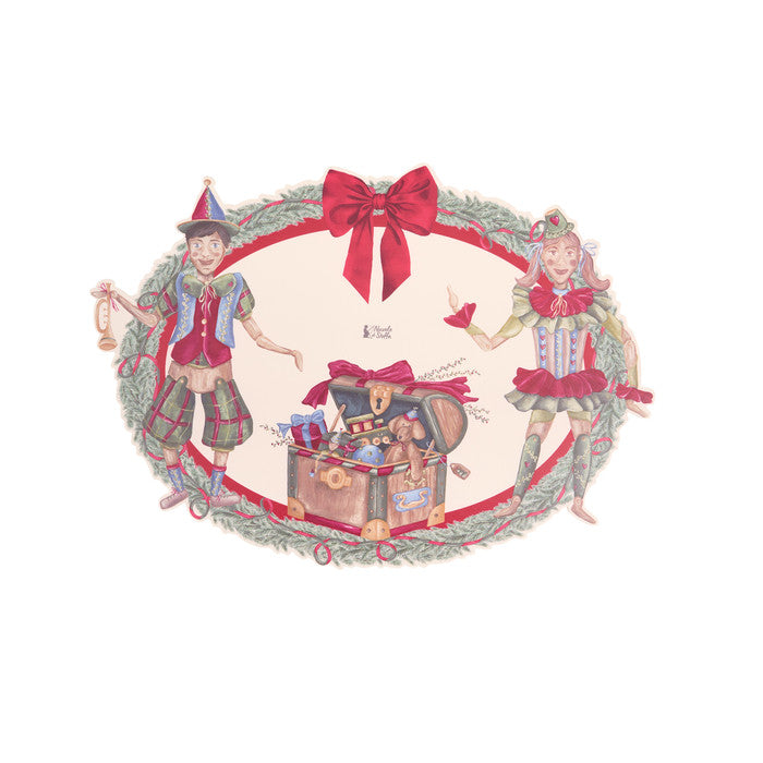 Tovaglietta americana in vinile con burattini – Vintage toys