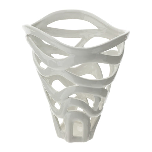 VASO LEAF CERAMICA TRAFORATA