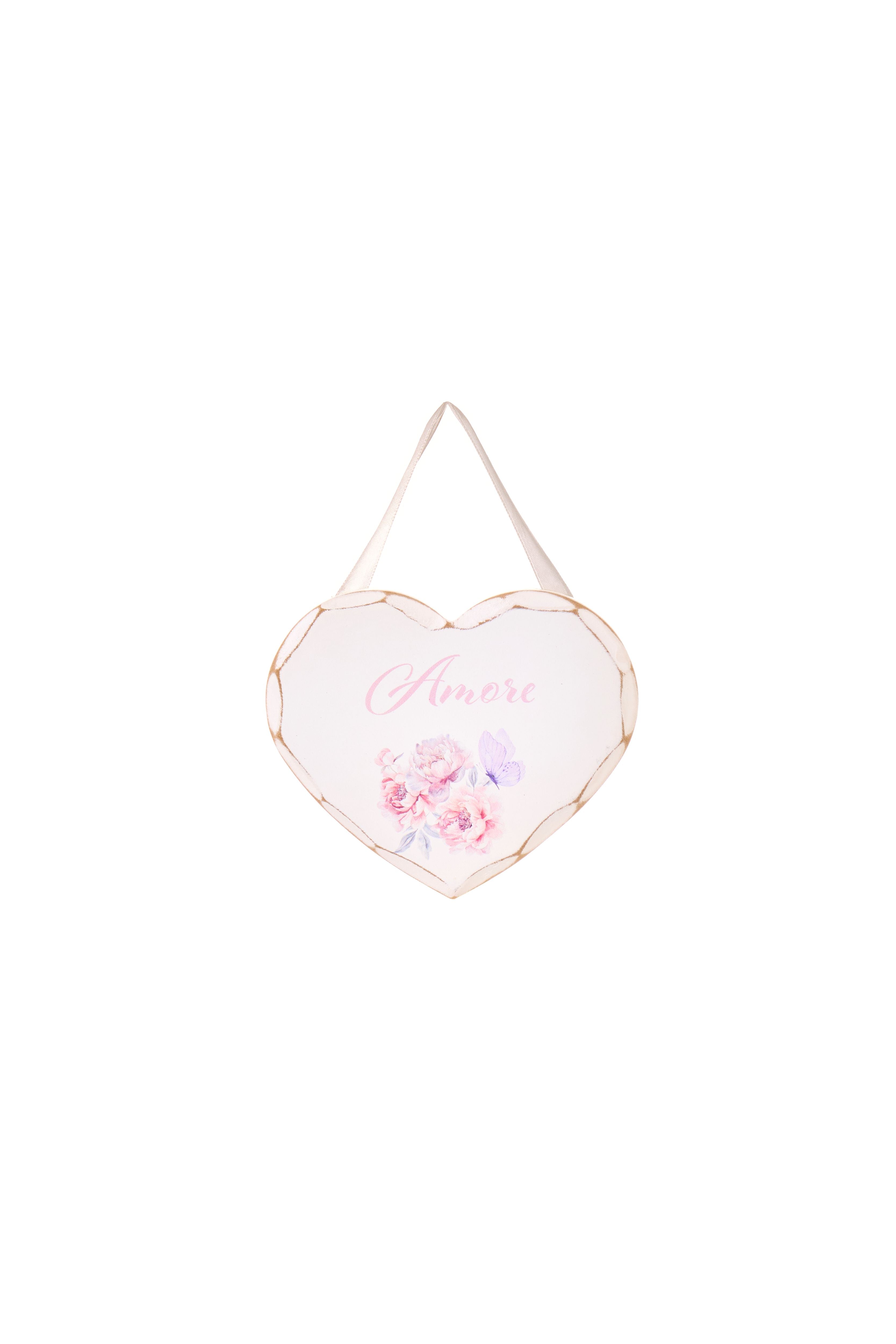 Targhetta cuore in legno