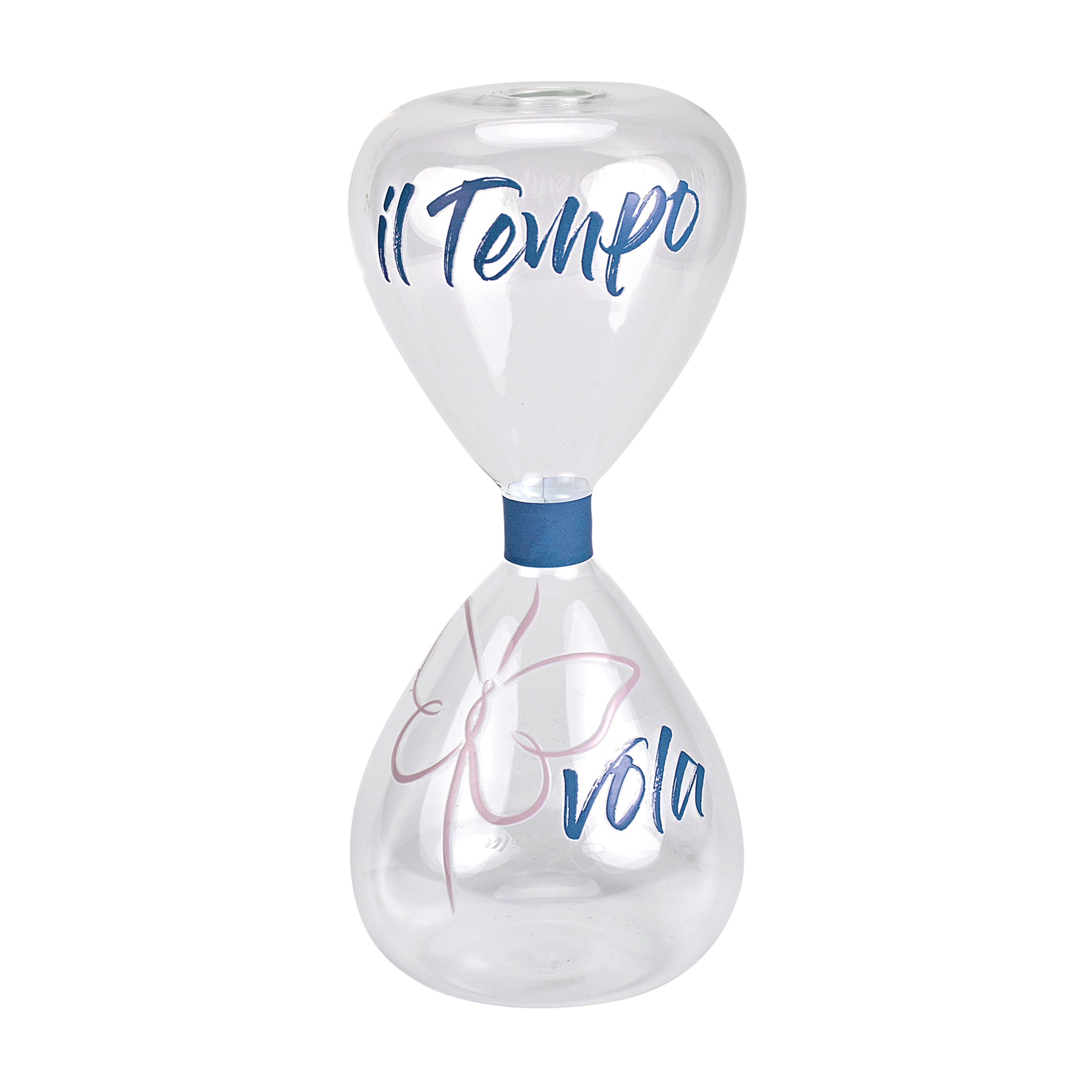 CONTENITORE PER PROFUMO AMBIENTE O VASO CLESSIDRA "IL TEMPO VOLA"