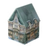 CONTENITORE VETRO COTTAGE VERDE CON CANDELA PROFUMATA