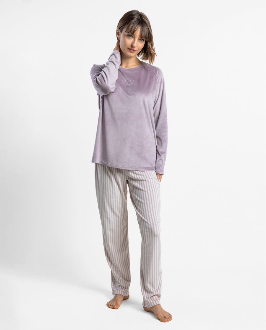 Stripes - Pigiama Donna viola