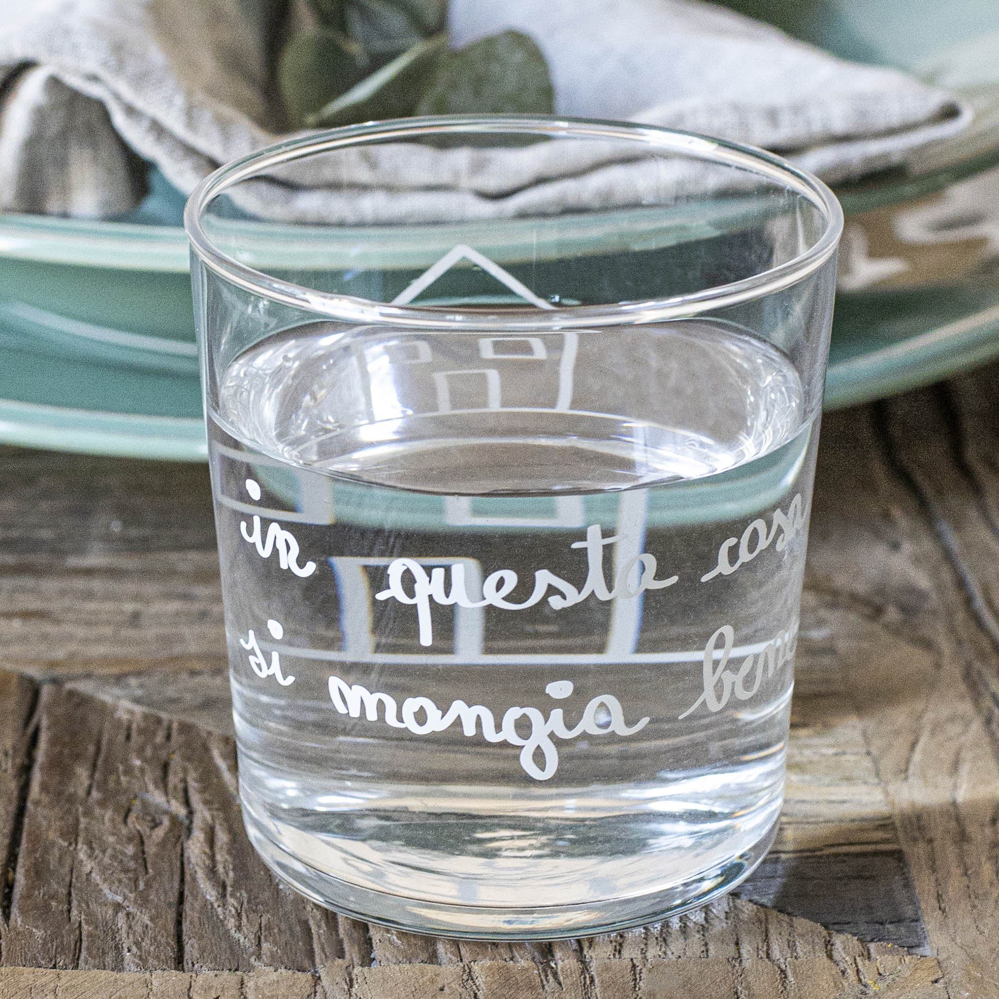 Set 6 Bicchieri acqua Mangia Bene - lista nozze