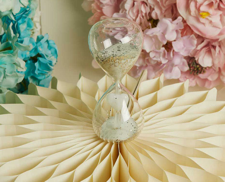 Clessidra Cuore Bianca