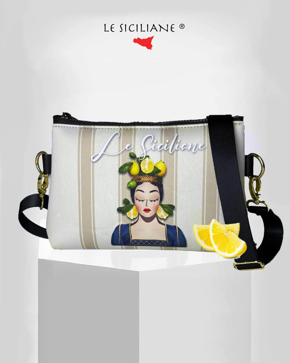 Borsa a tracolla “Regina con limoni”