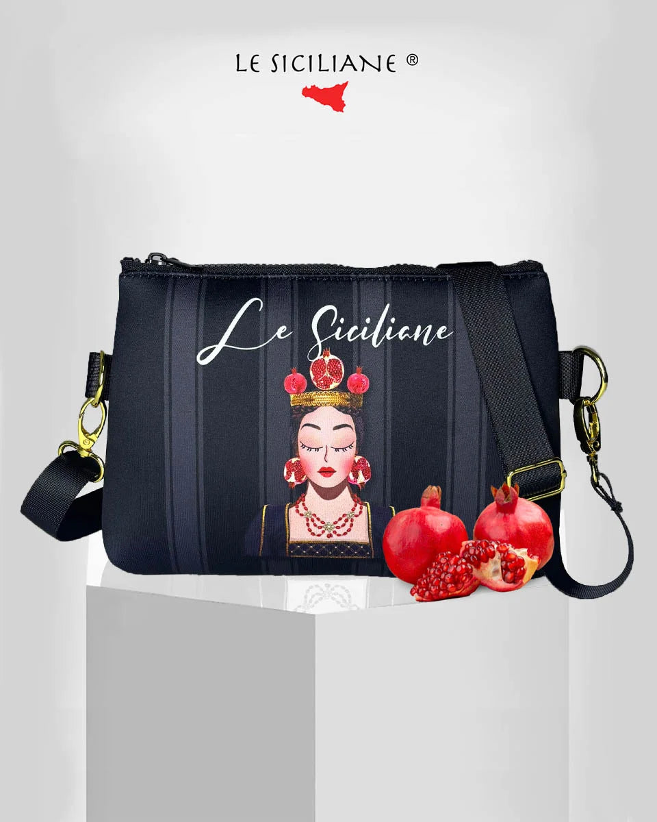 Borsa a tracolla “Regina con Melograni”
