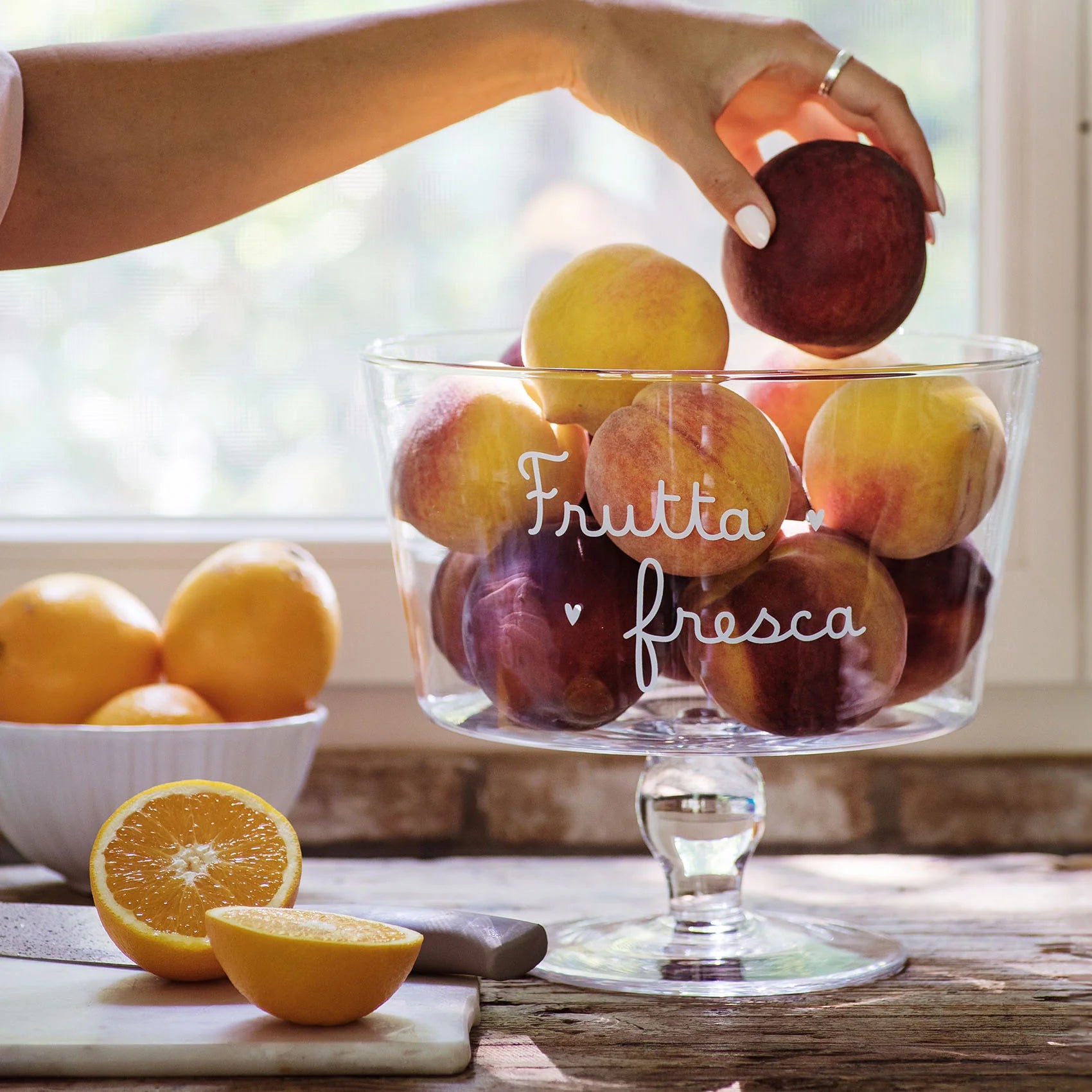 Alzata Porta Frutta decoro Frutta fresca