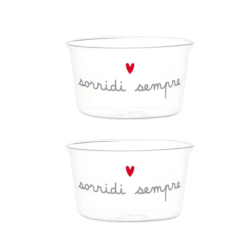 Set 2 Coppette Sorridi sempre