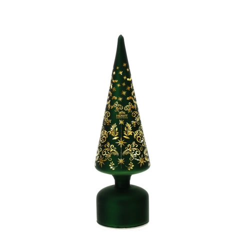ALBERO CONO VETRO LED VERDE