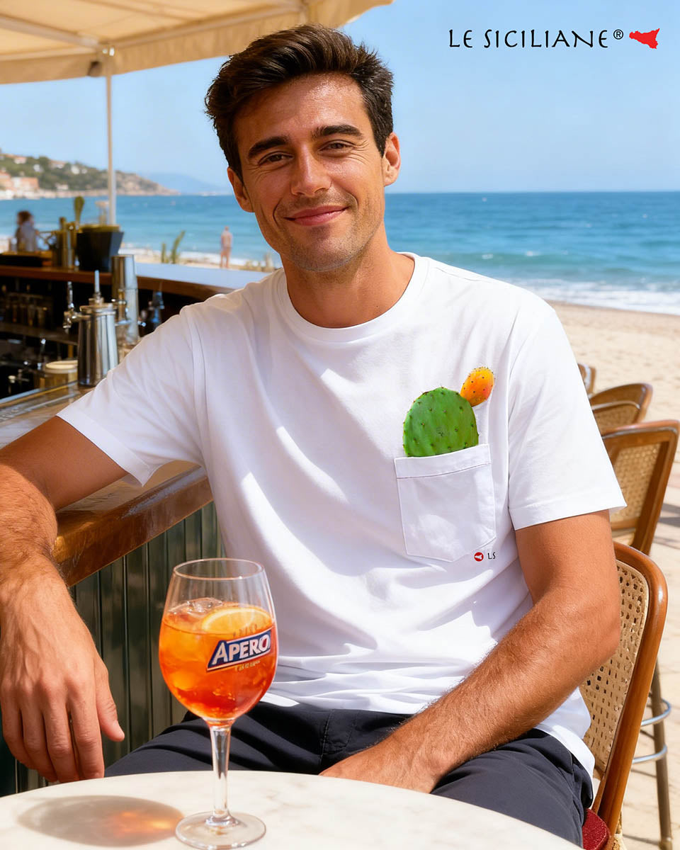 T-shirt con taschino “Fico d’India”