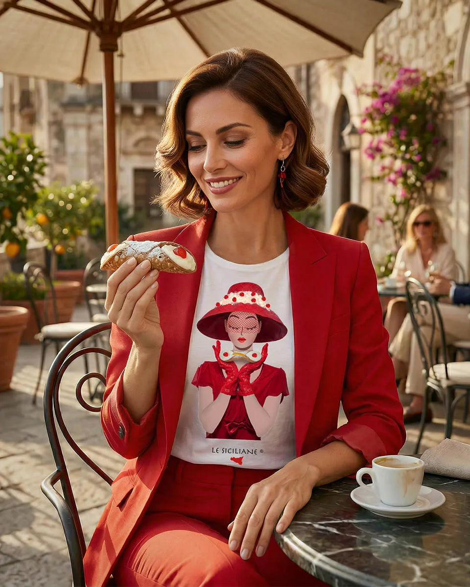 T-shirt “Cannolo in rosso”