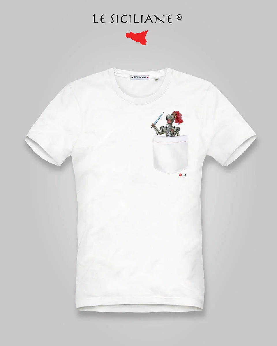 T-shirt con taschino “Pupo siciliano”