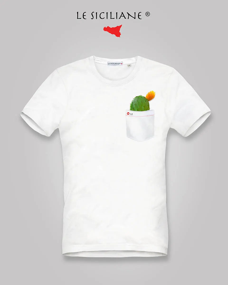 T-shirt con taschino “Fico d’India”