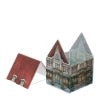 CONTENITORE VETRO COTTAGE ROSSO