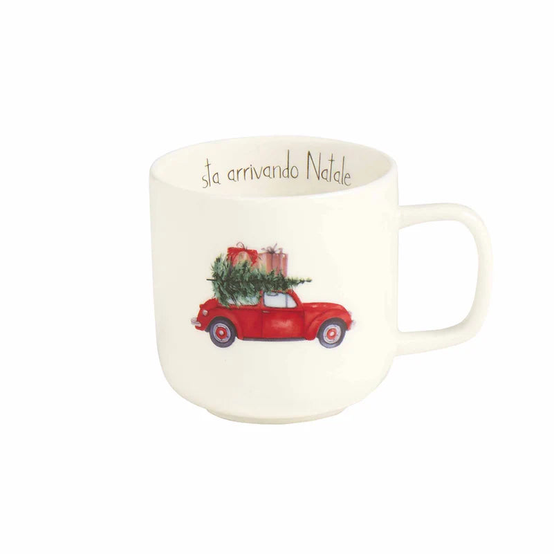 Mug bianca Sta arrivando Natale