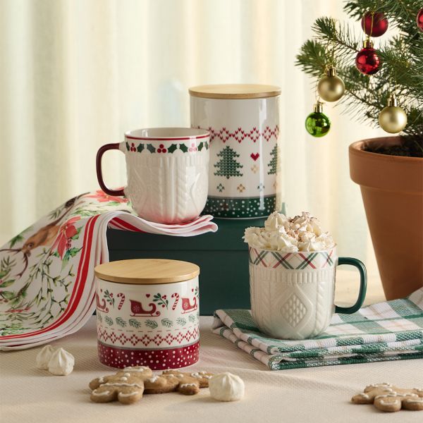 Barattolo Cucina Let It Snow Verde