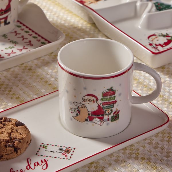 Set Tazza con vassoio Let It Snow