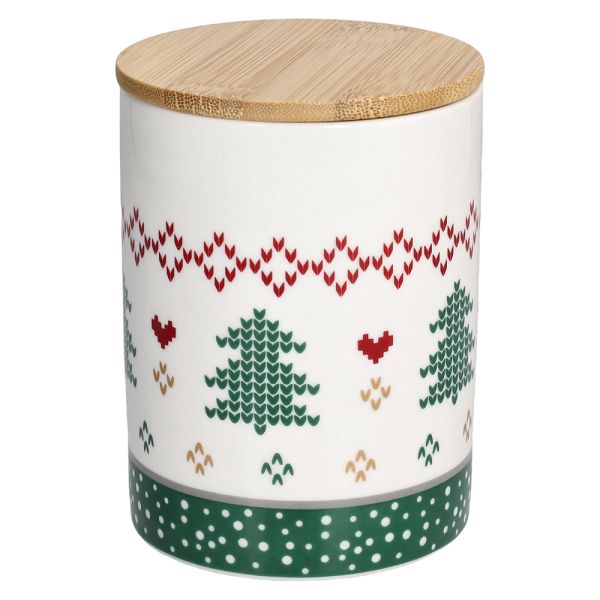 Barattolo Cucina Let It Snow Verde