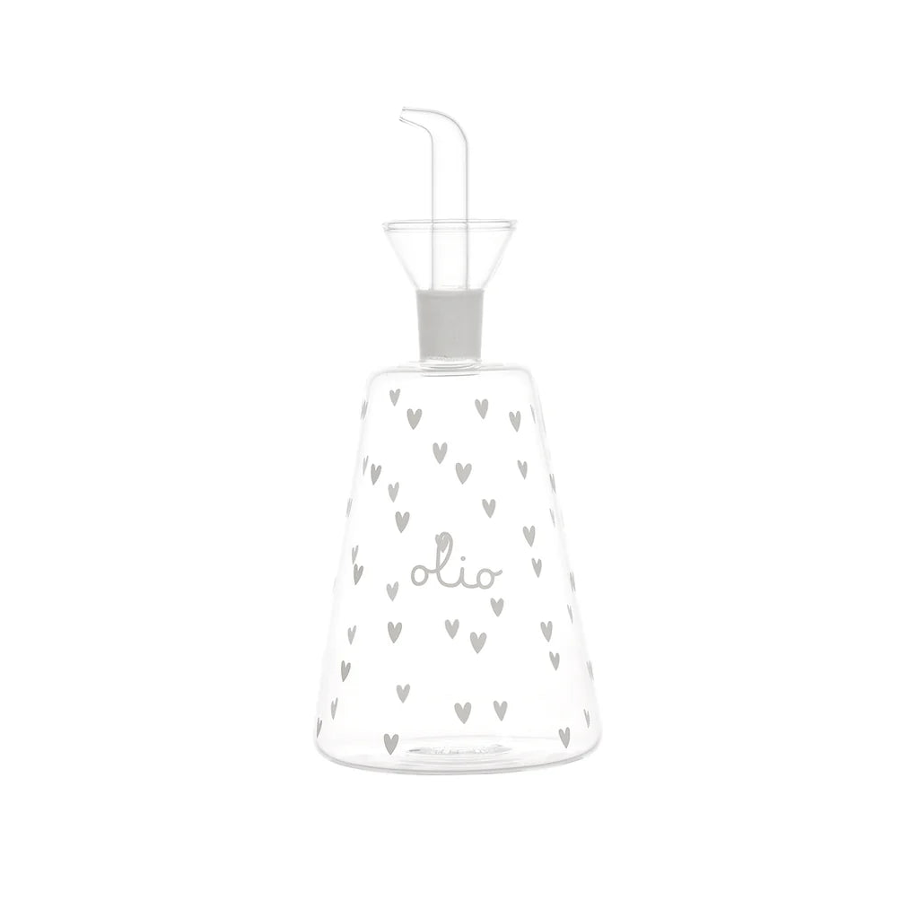 Bottiglia Conica 500 ml Olio Cuori