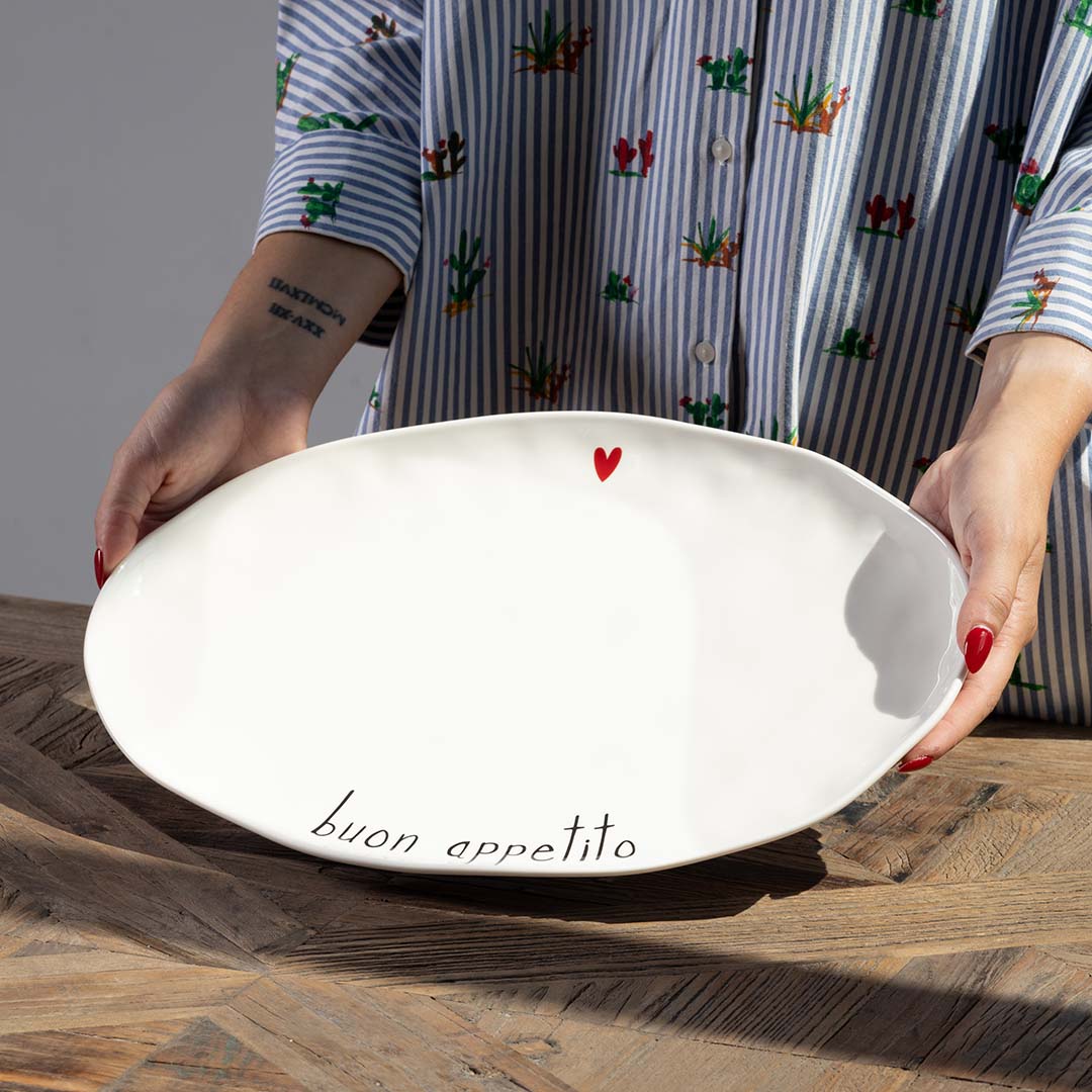 Piatto ovale Buon appetito