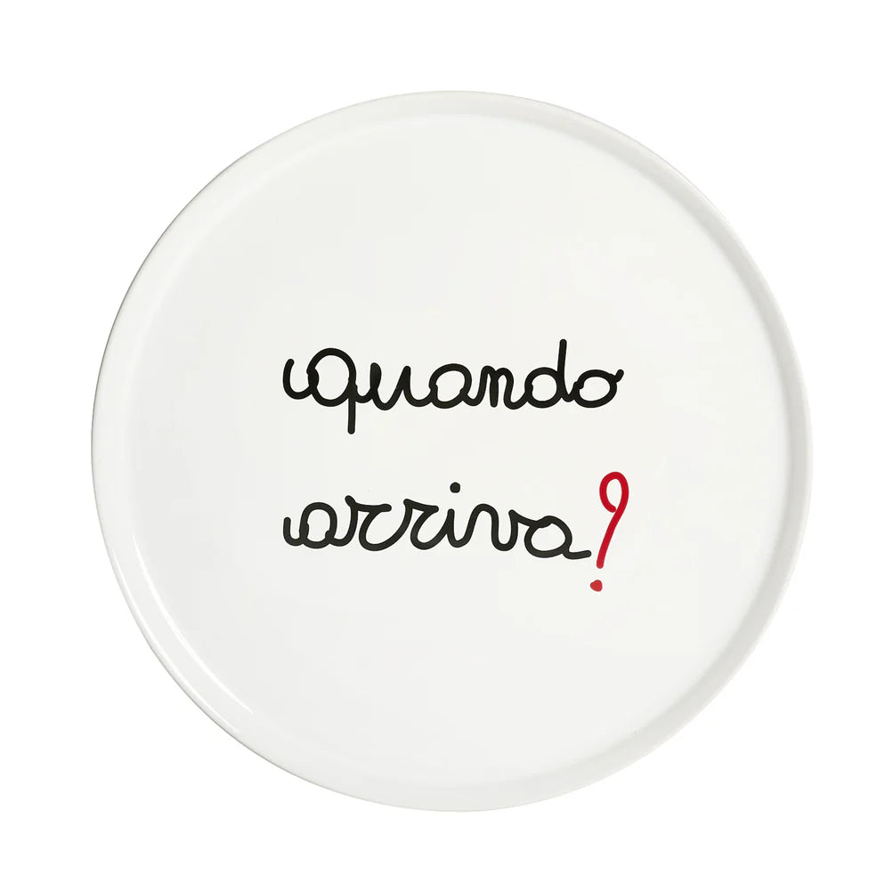 Piatto pizza Quando Arriva 31,5 cm - lista nozze