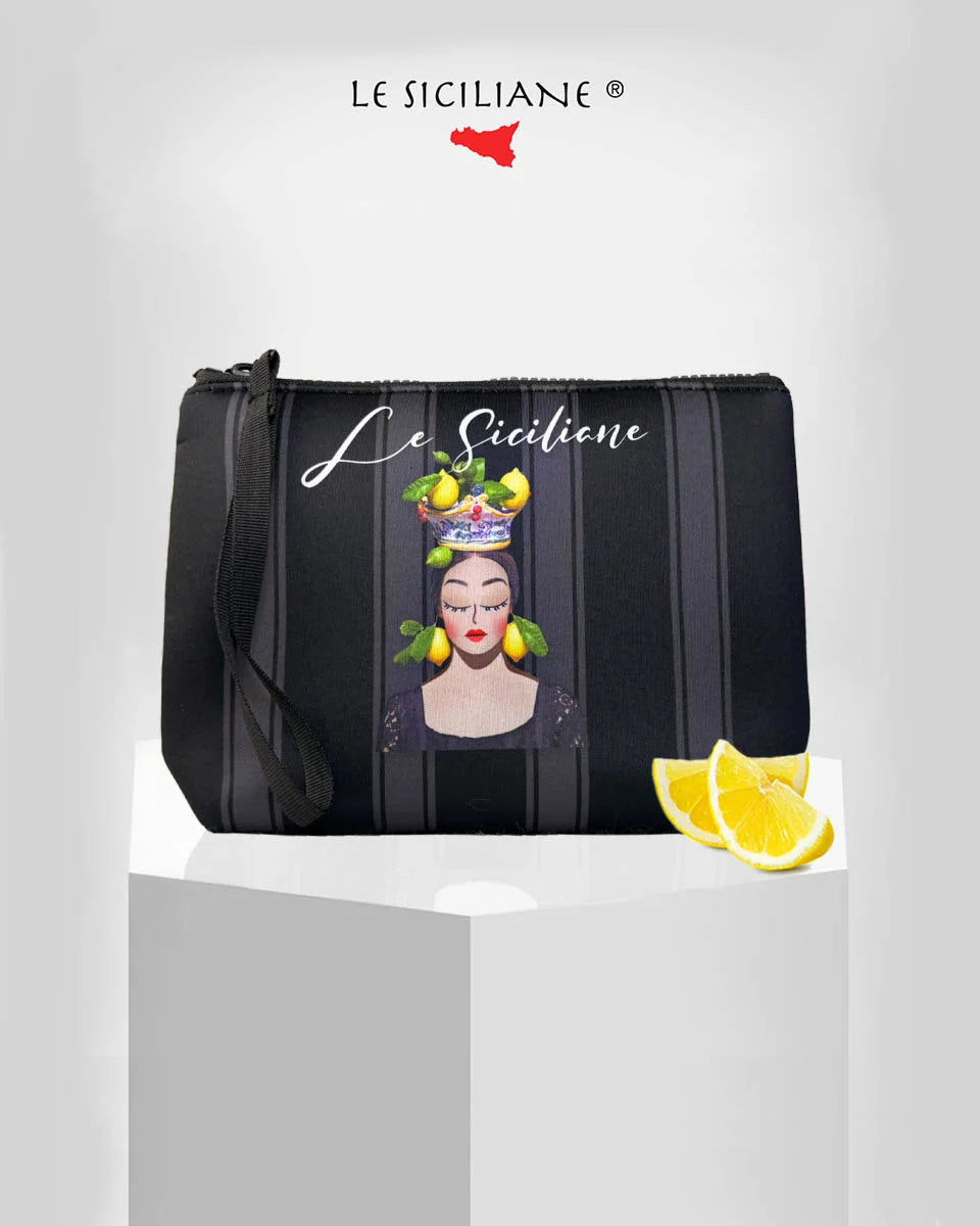 Pochette “Regina nera con limoni”