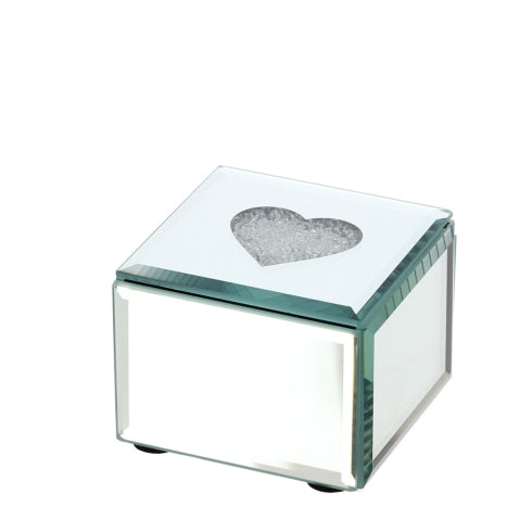 COFANETTO LEGNO/SPECCHIO CUORE