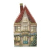 LAMPADA LED CASETTA IN CARTA CHRISTMAS COTTAGE ROSSA