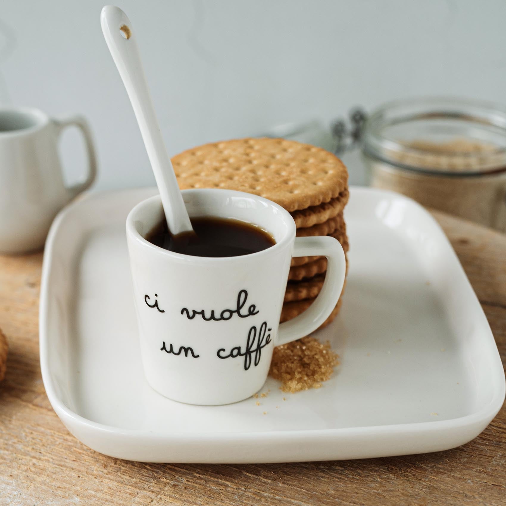 Set 2 tazzine Ci vuole un caffè