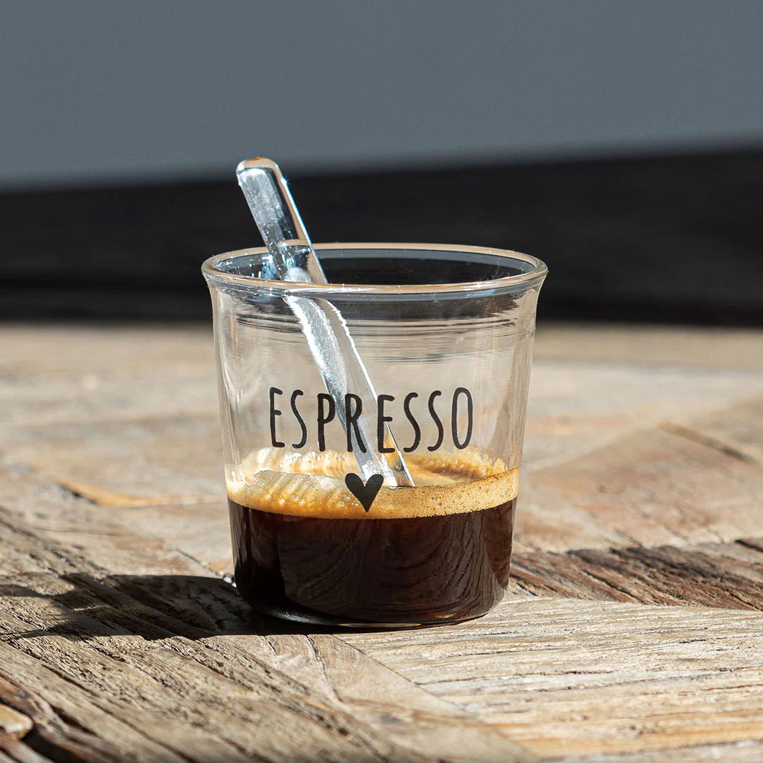 SET 4 BICCHIERINI ESPRESSO IN NERO