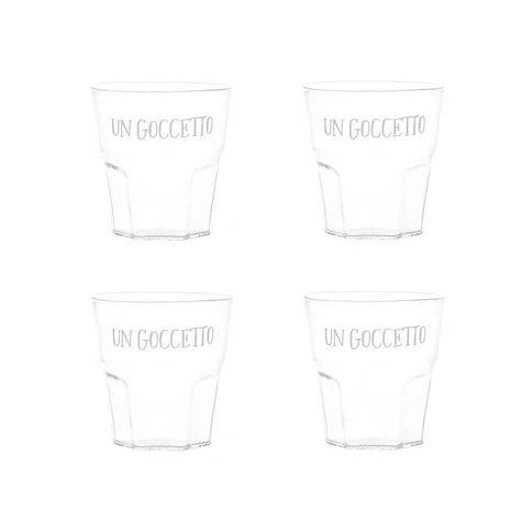SET 4 BICCHIERINI LIQUORE UN GOCCETTO