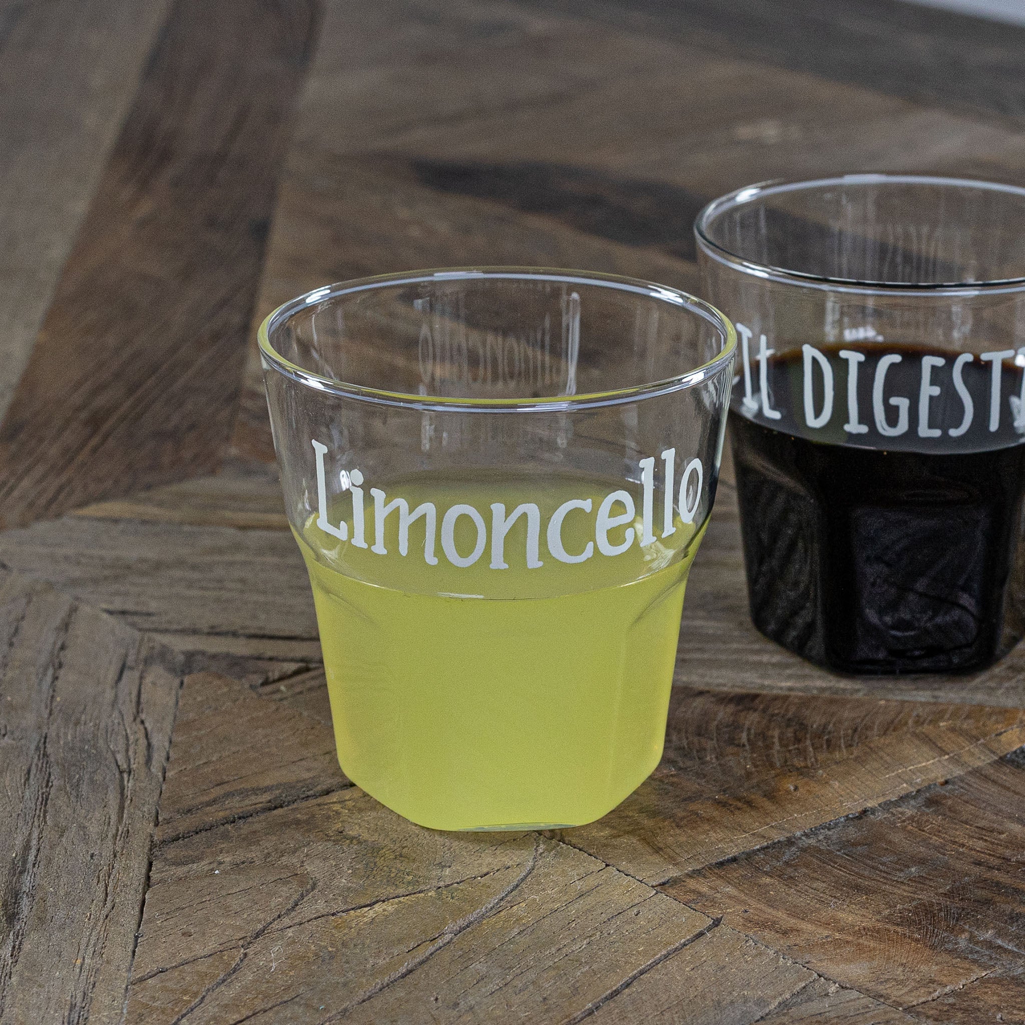 SET 4 BICCHIERI LIQUORE LIMONCELLO