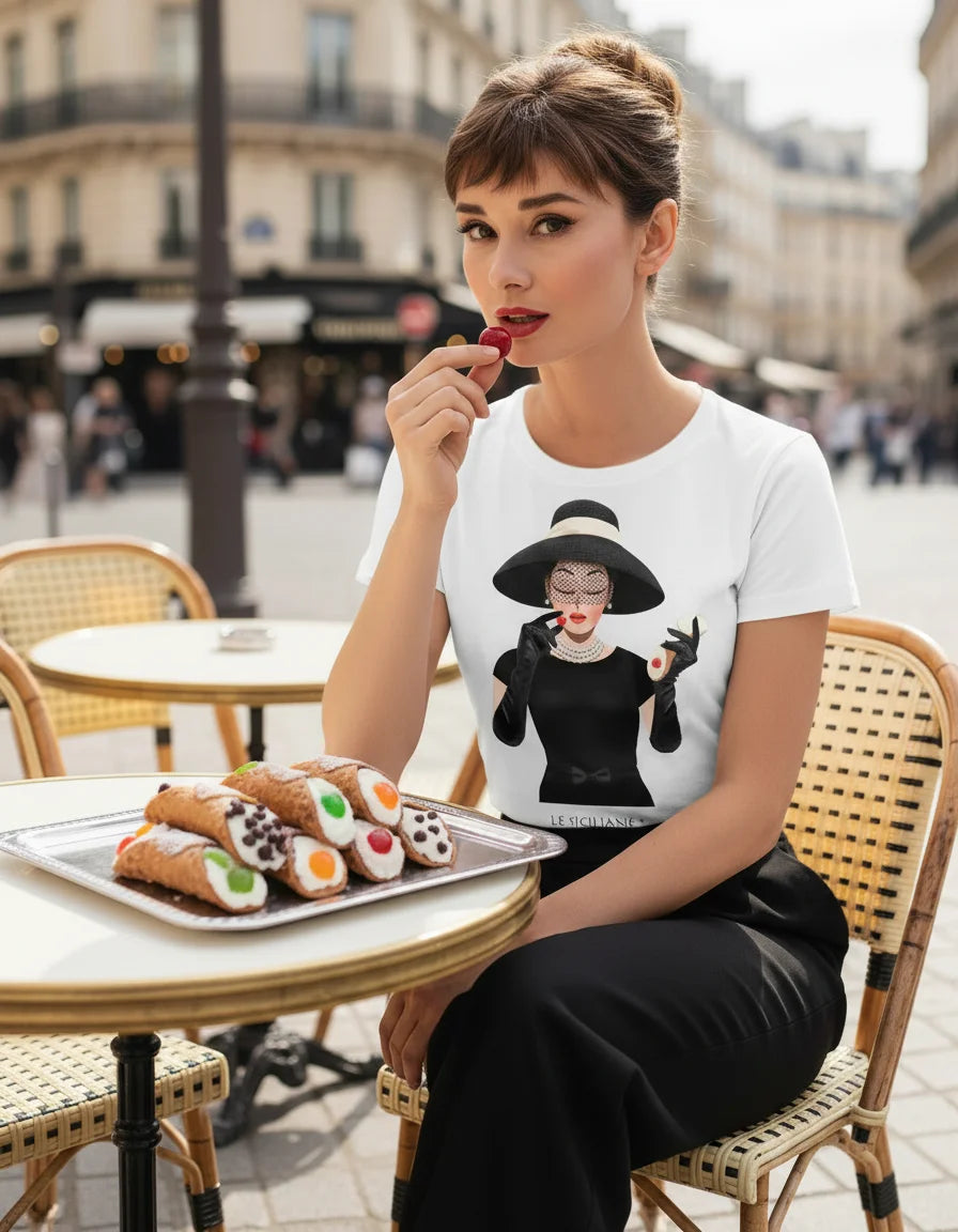 T-shirt “Cannolo in nero”
