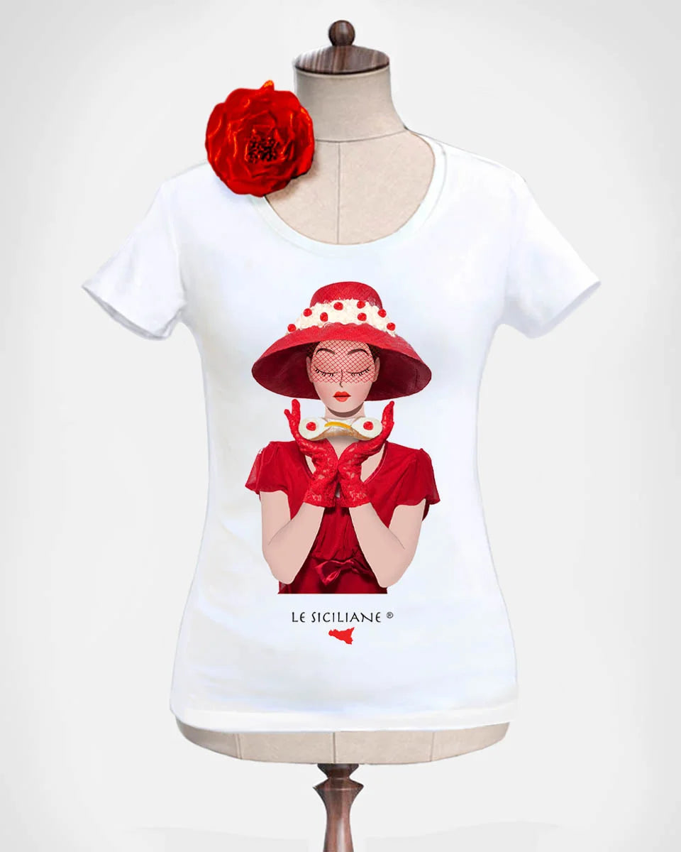 T-shirt “Cannolo in rosso”