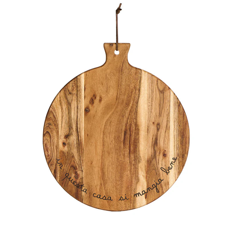 Tagliere tondo In questa casa si mangia bene
