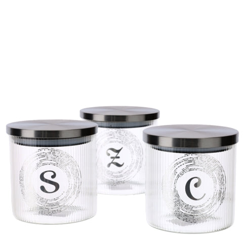 SET 3 BARATTOLI VETRO