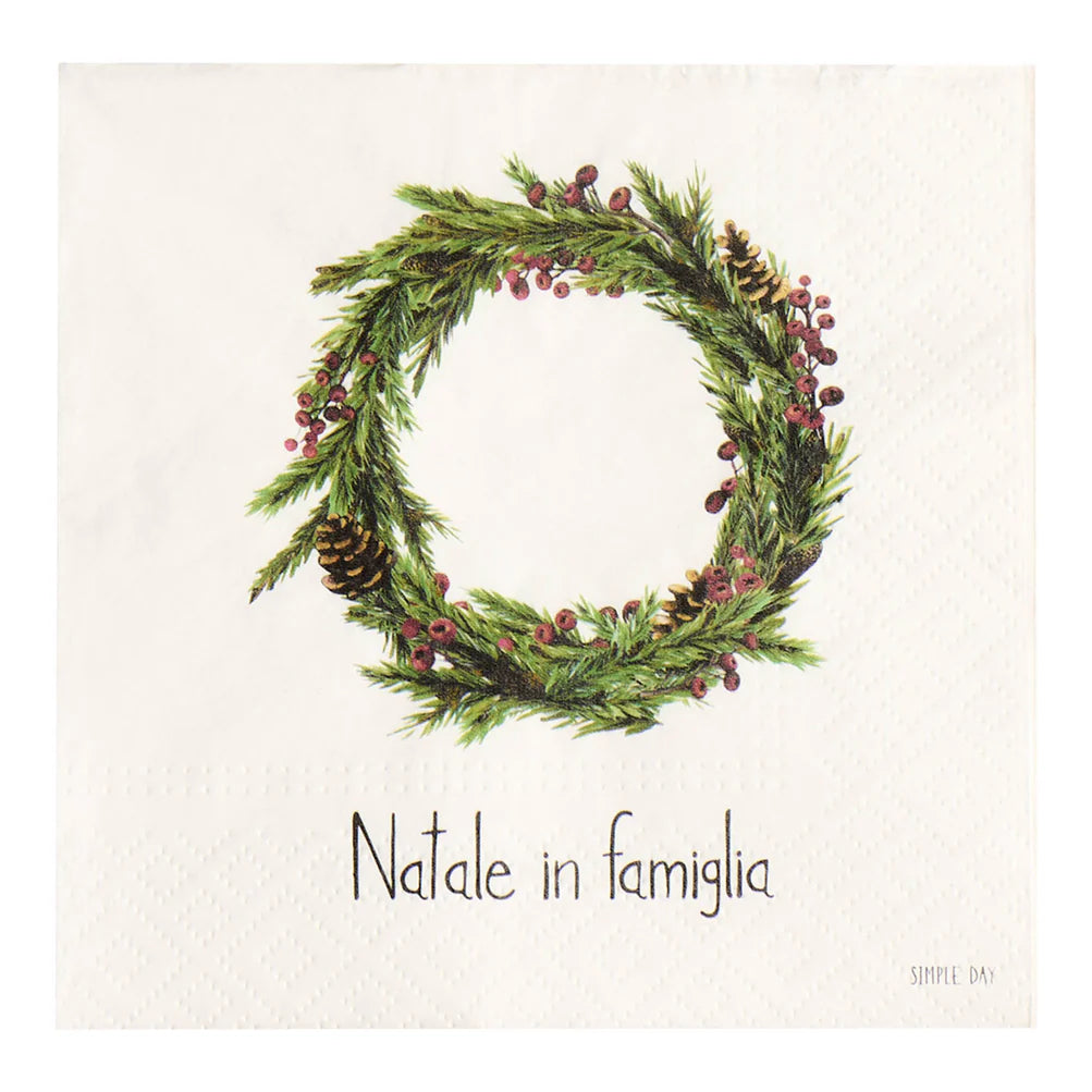 SET 20 TOVAGLIOLI NATALE IN FAMIGLIA