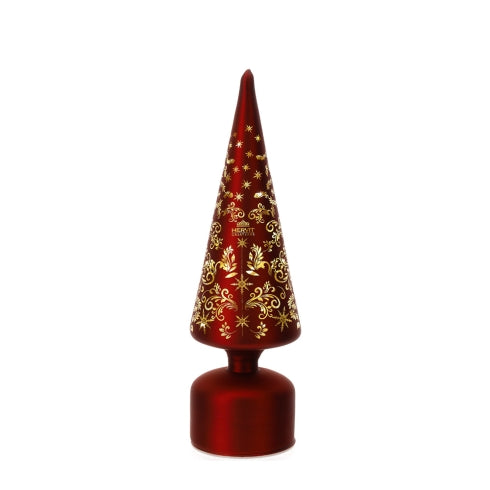 ALBERO CONO VETRO LED ROSSO