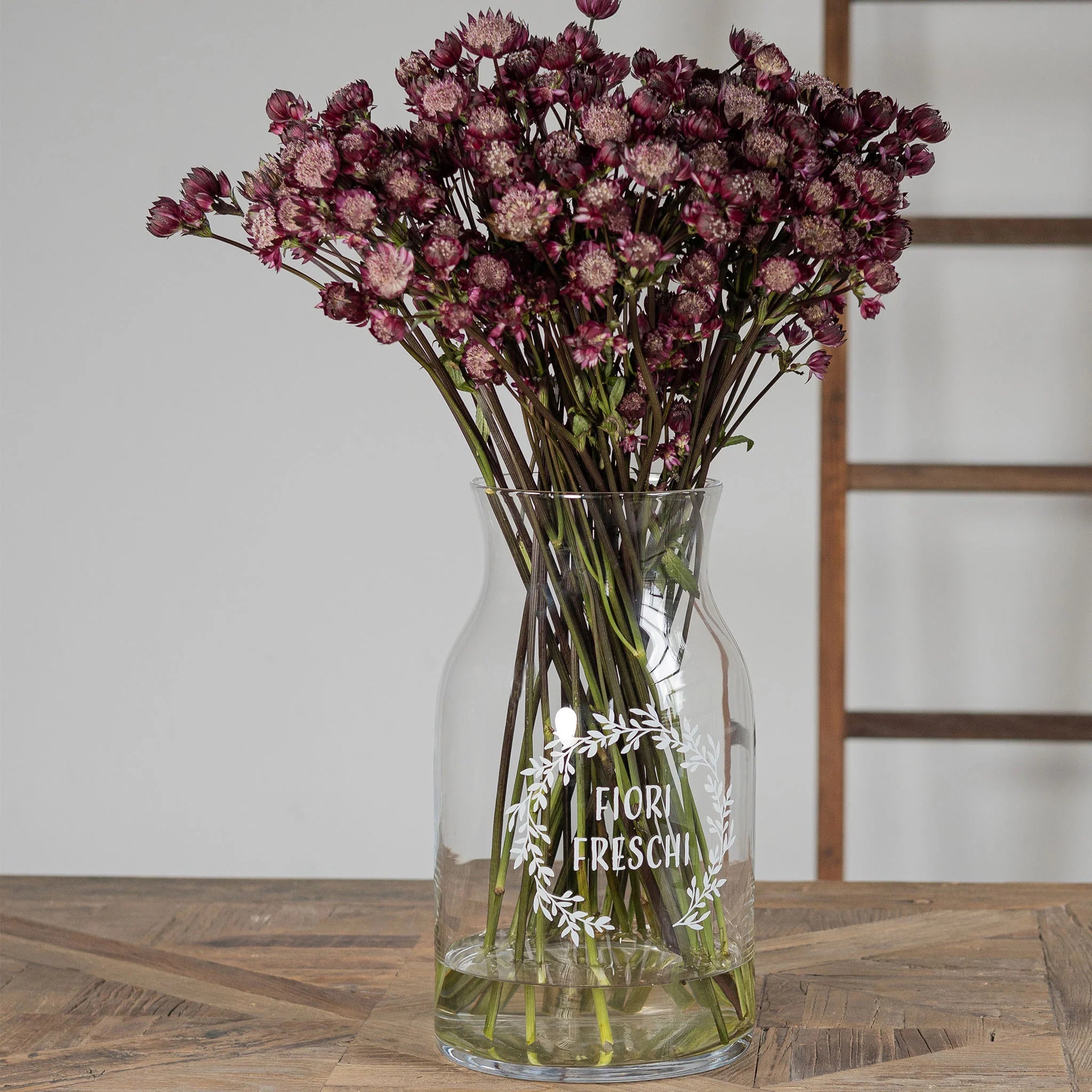 Vaso Portafiori decoro Fiori Freschi - lista nozze