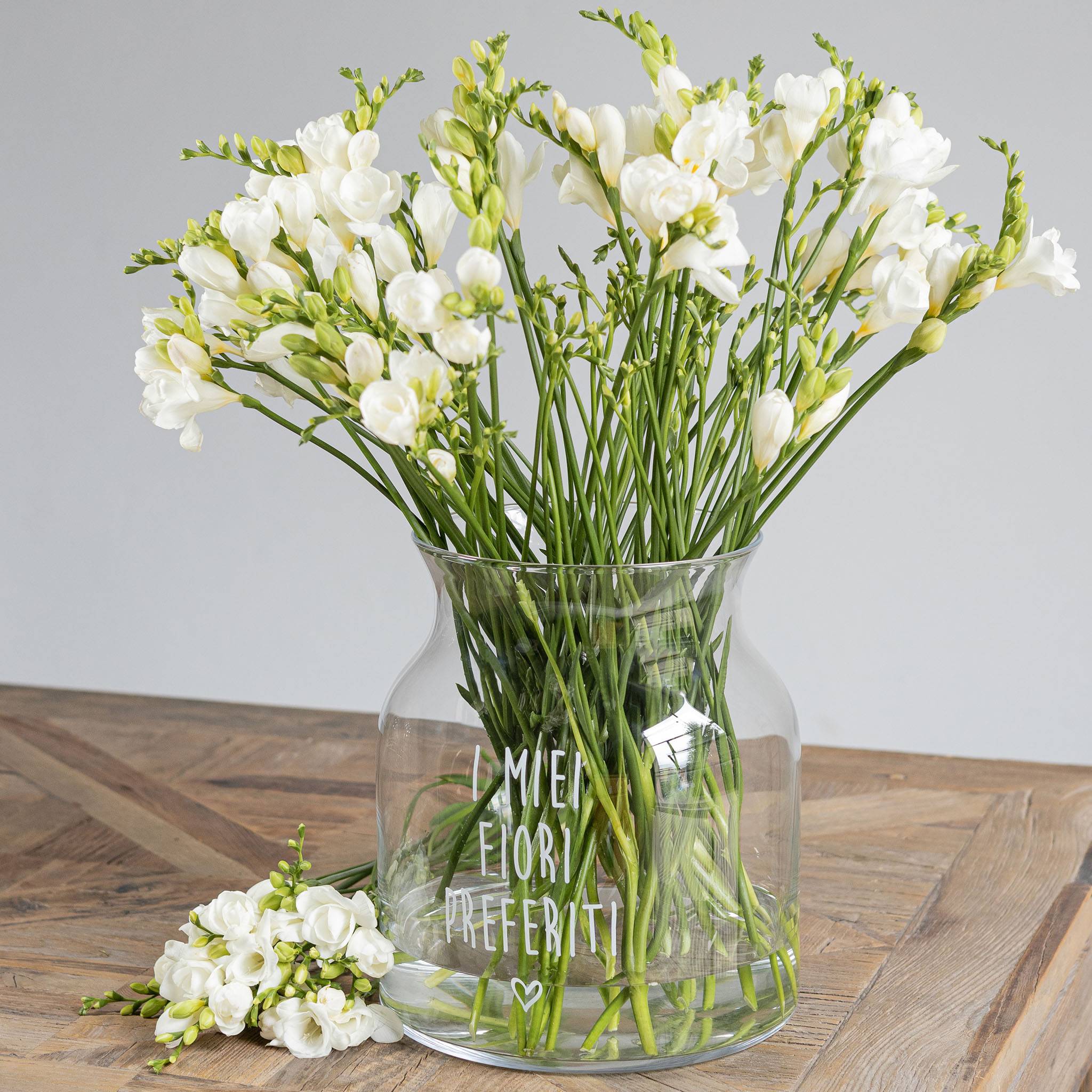 Vaso Portafiori decoro I Miei Fiori Preferiti - lista nozze