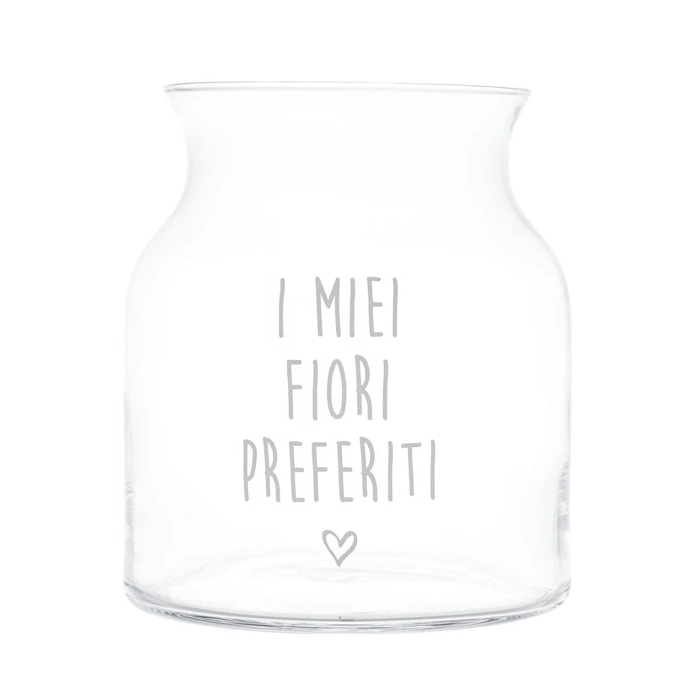 Vaso Portafiori decoro I Miei Fiori Preferiti - lista nozze