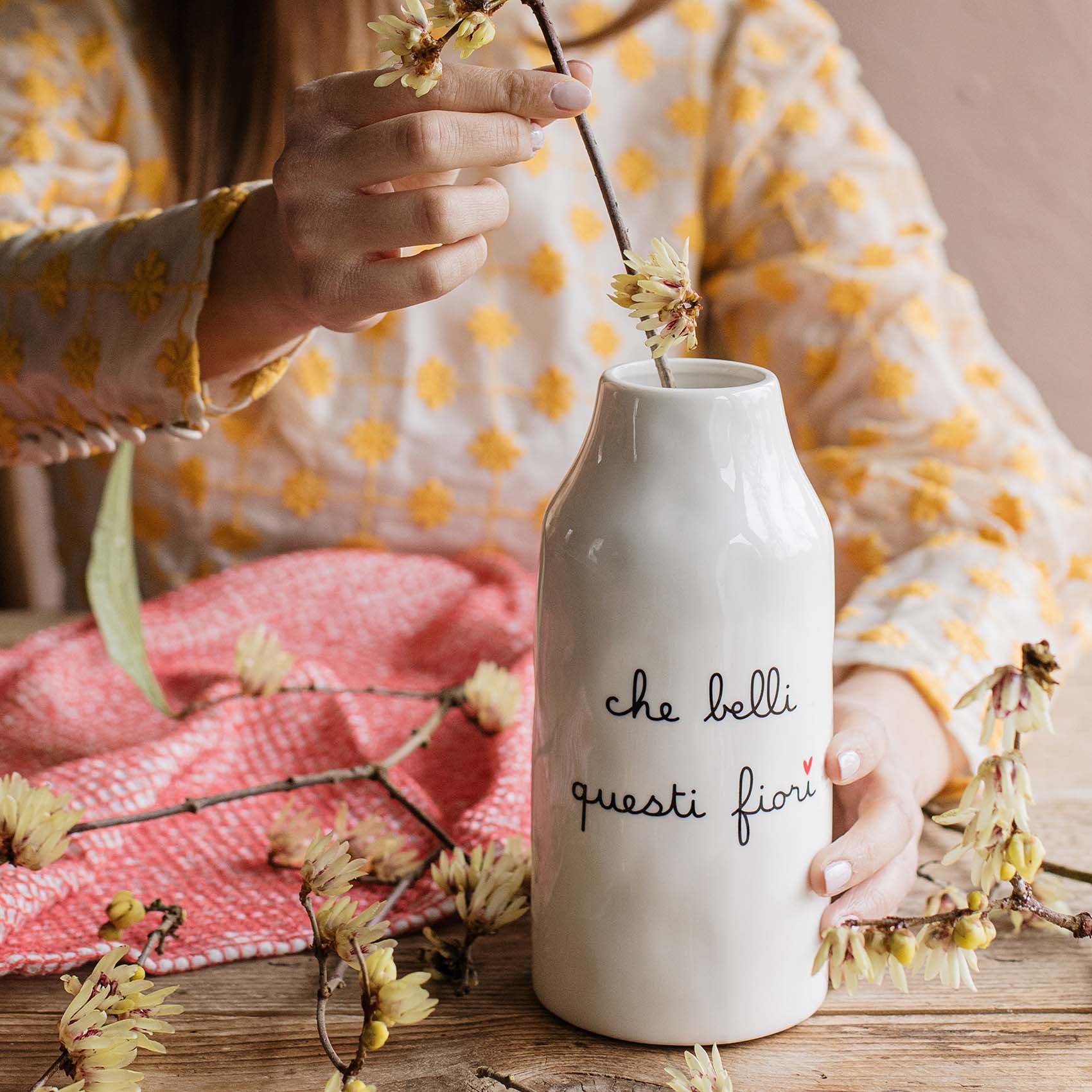 Vaso Portafiori in gres Che belli questi fiori